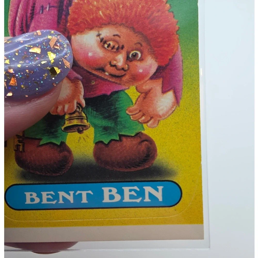 Topps Garbage Pail Kids OS2 Bent Ben Fair 71b Error Card Miscut